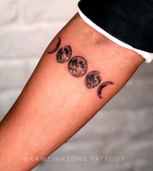 Fasi lunari tatuaggio