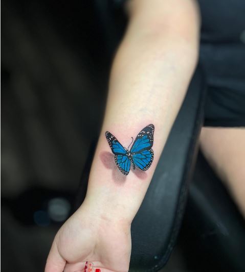 Farfalla Blu ombra