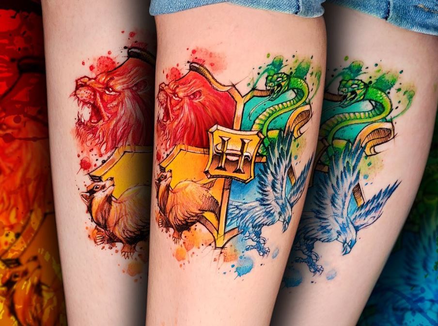 DESIGN BY - Tatuaggi Temporanei Per Bambini, Mondo Magico, Cartoni Animati, Multicolore (39599), Confezione Da 2