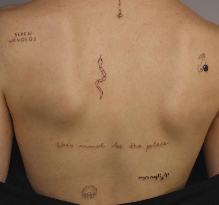 Tatuaggi piccoli schiena
