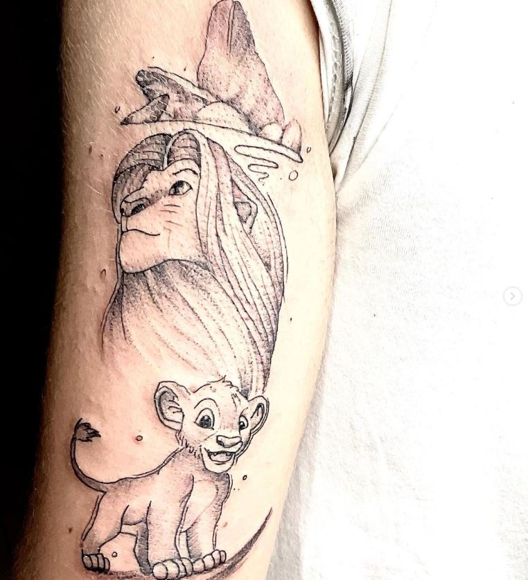 Tatuaggio il Re Leone