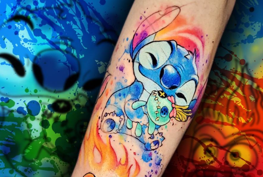Tatuaggio lilo e stitch