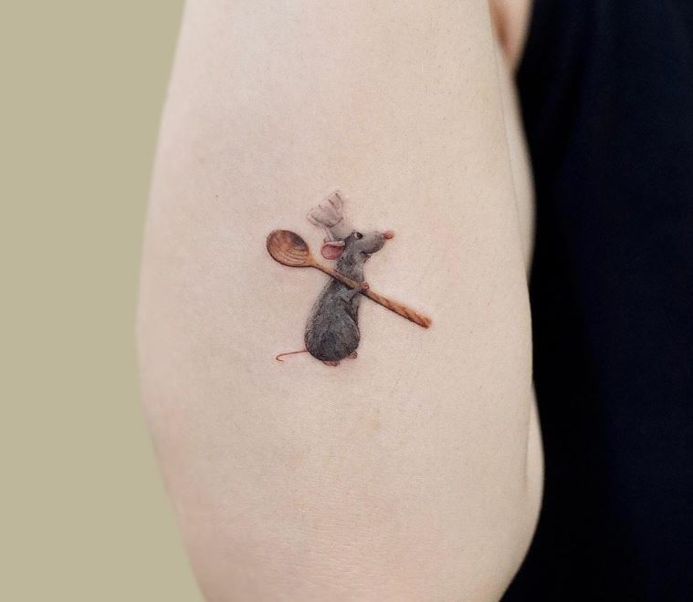 Tatuaggio ratatouille braccio