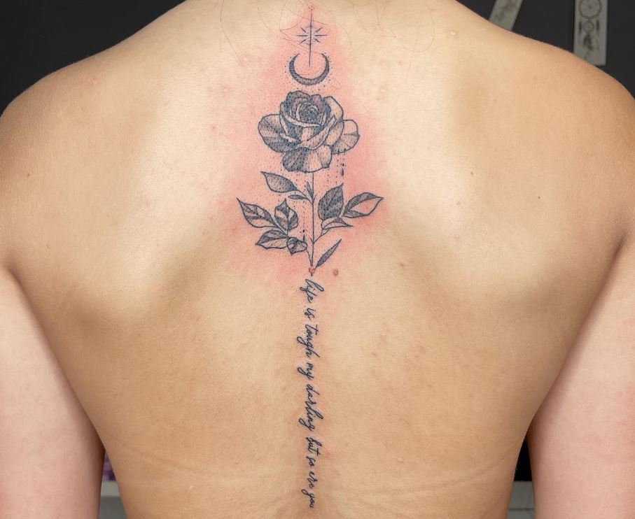 Tatuaggio spina dorsale