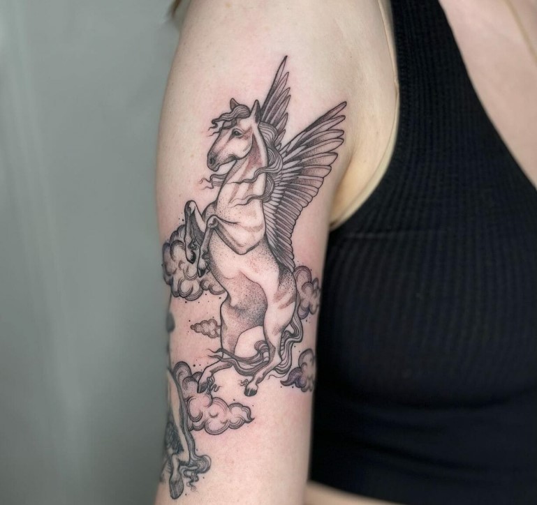 Cavallo alato tatuaggio