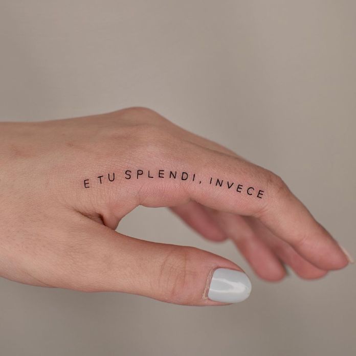 Tattoo scritta mano - Foto: Pinterest.it
