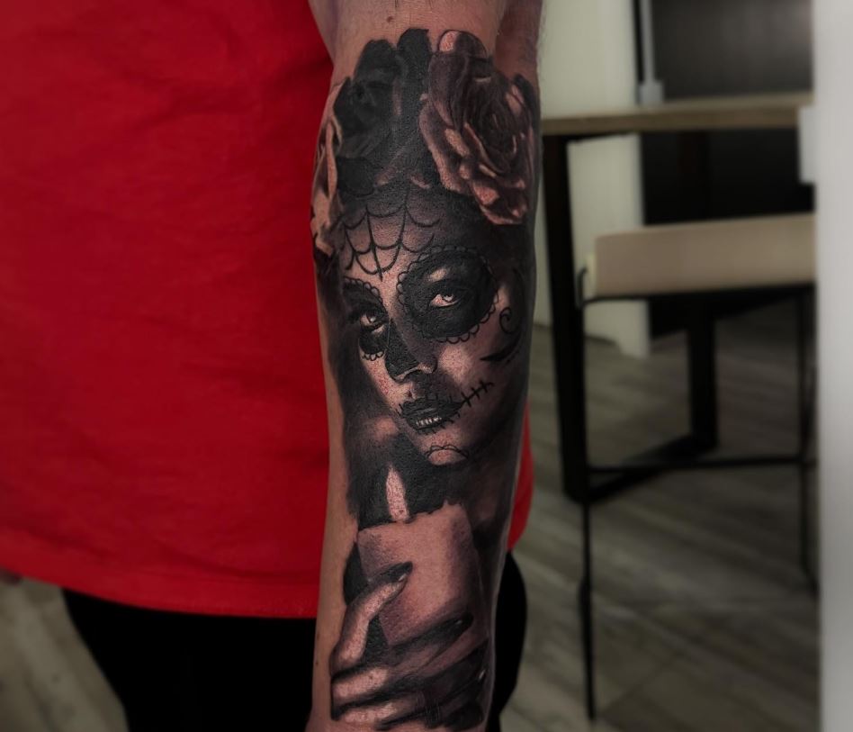 Dia del muerto tattoo
