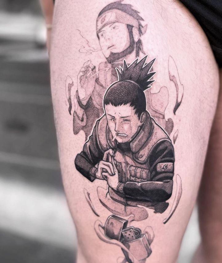 Shikamaru e Asuma