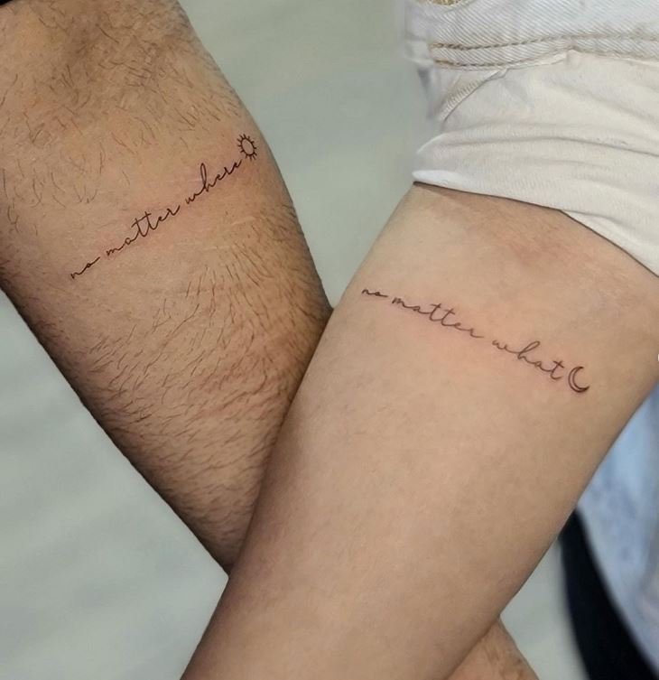 Tatuaggi fratelli scritta