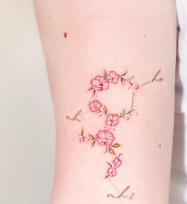 Tatuaggi rose e scritte