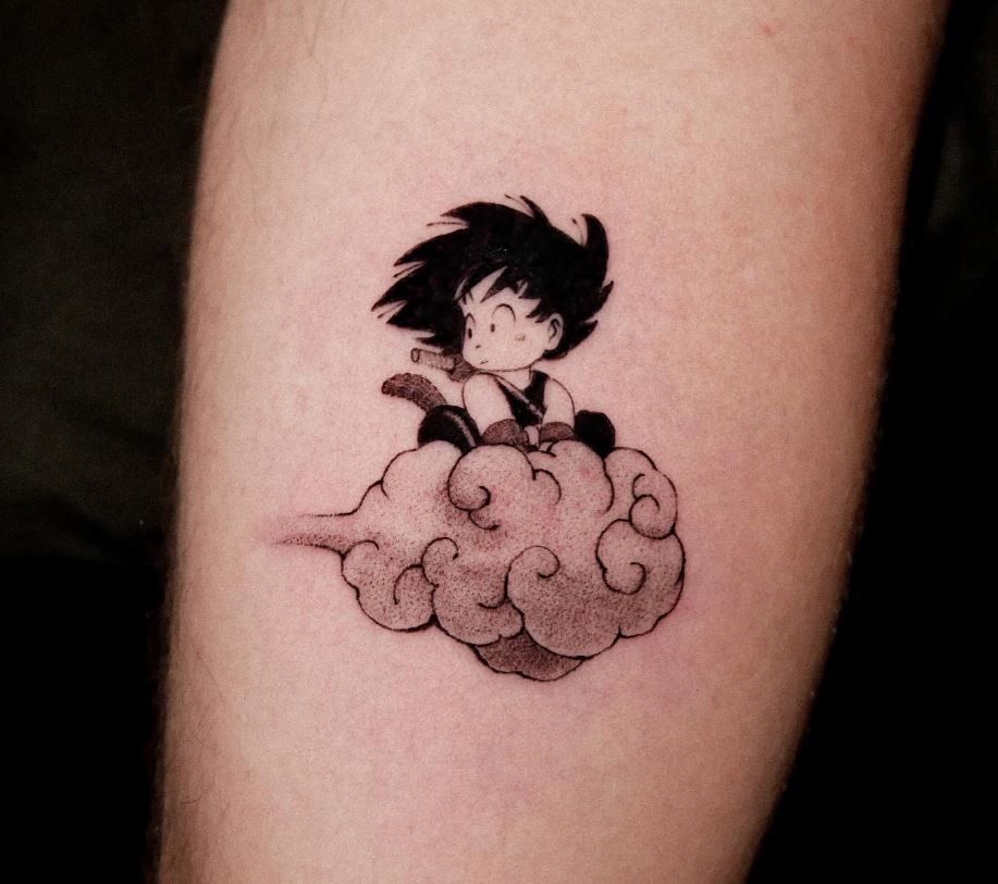 Tatuaggio Goku sulla nuvoletta