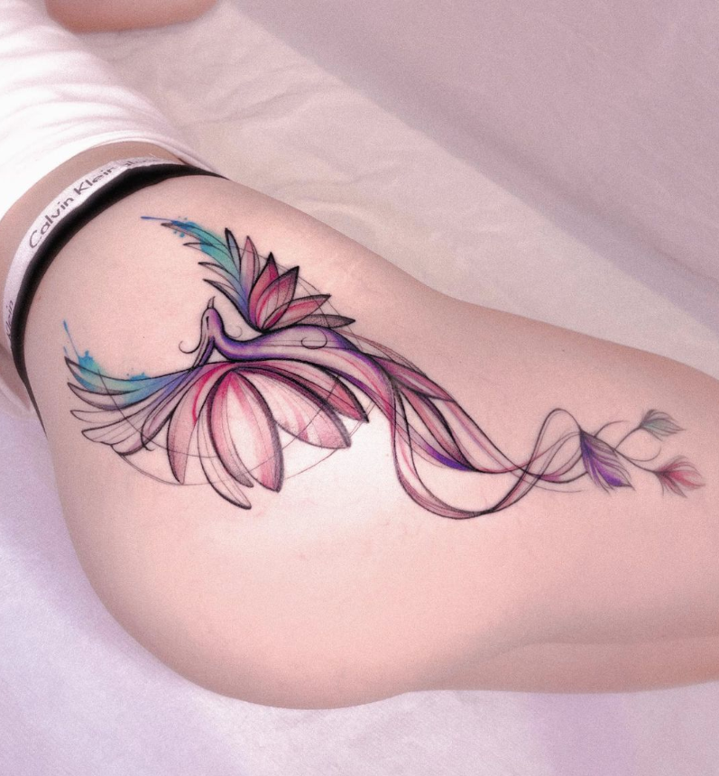 Tatuaggio di una fenice