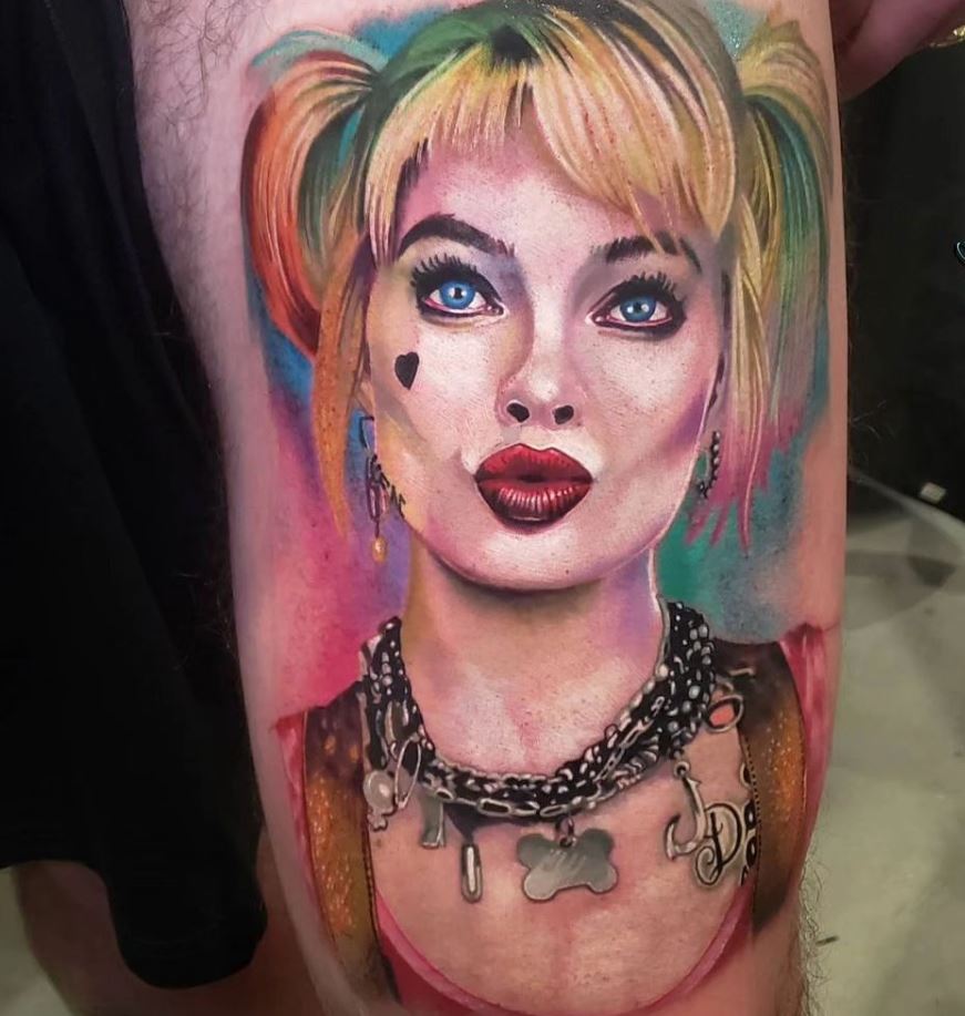 Tatuaggio harley quinn margot robbie