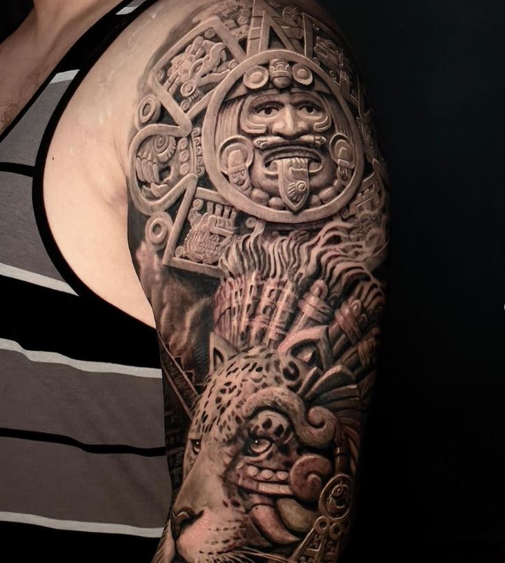 Tatuaggio messicano sul braccio