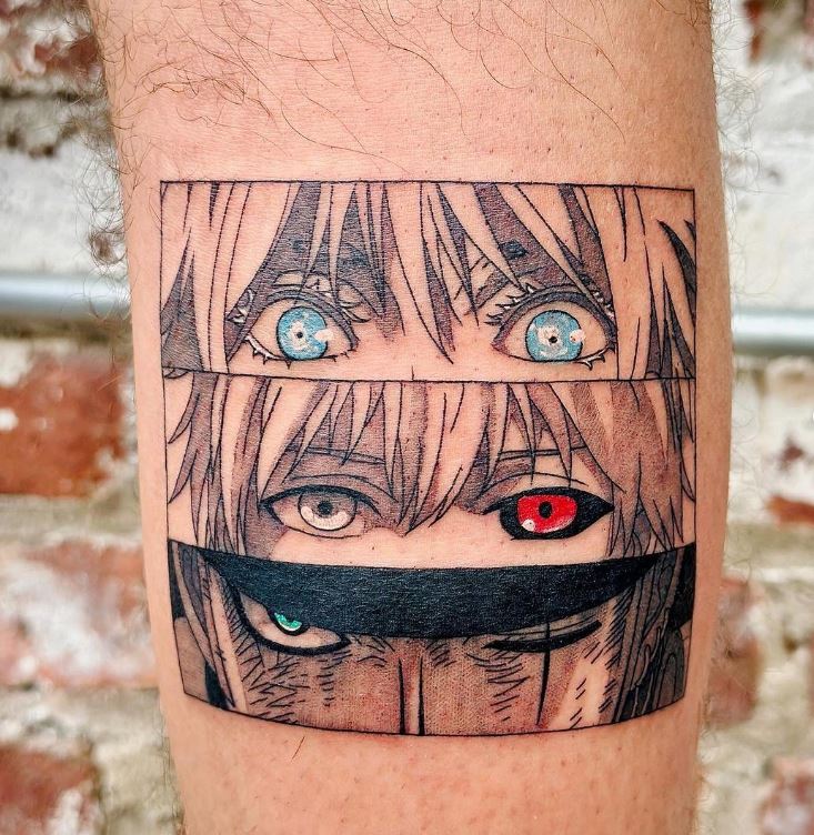 Tatuaggio naruto sul braccio