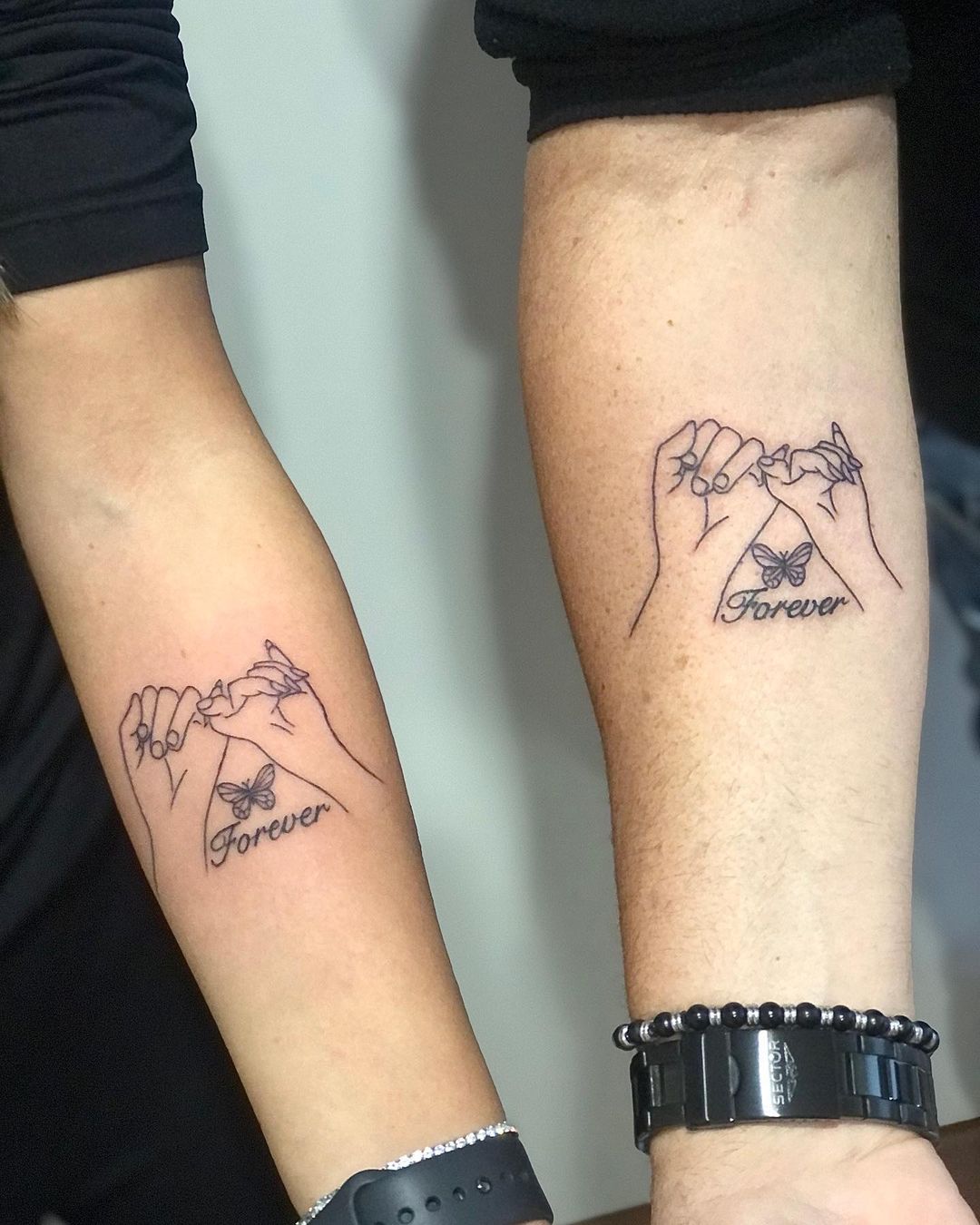 Tatuaggio padre-figlia forever