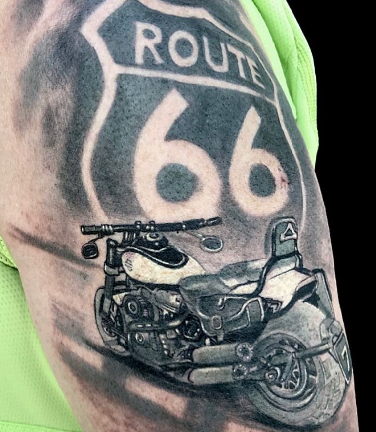Tatuaggio route 66