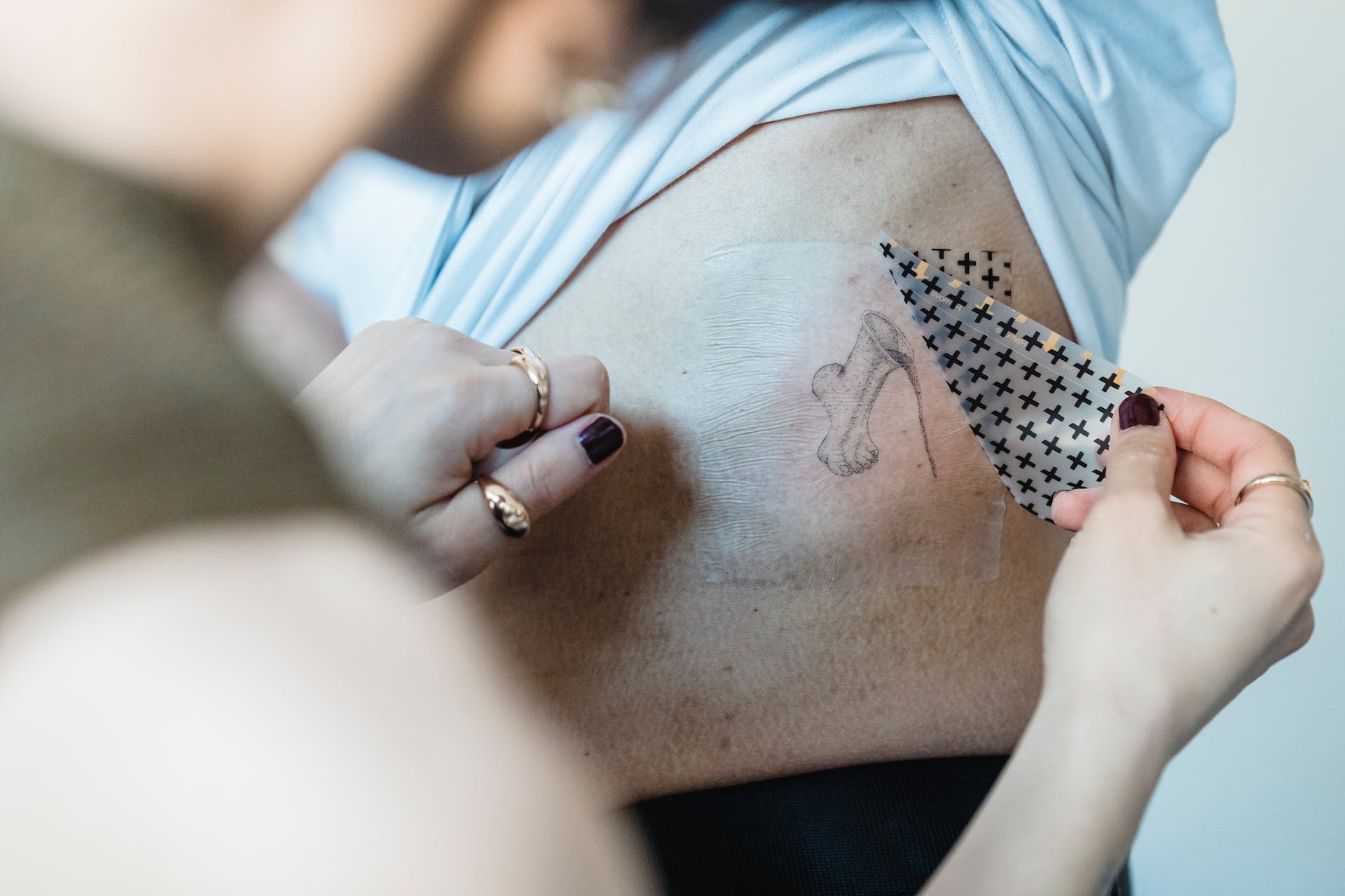 Un esempio di un tatuaggio temporaneo