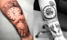 tatuaggio orologio